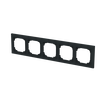 Abdeckrahmen 5-fach schwarz matt - Busch-art linear®   