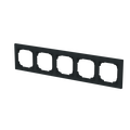 Abdeckrahmen 5-fach schwarz matt - Busch-art linear®