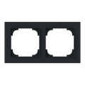 Abdeckrahmen 2-fach schwarz matt - Busch-art linear®
