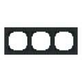 Abdeckrahmen 3-fach schwarz matt - Busch-art linear®