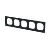 Abdeckrahmen 5-fach schwarz matt - Busch-art linear®   