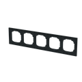 Abdeckrahmen 5-fach schwarz matt - Busch-art linear®