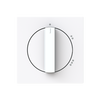Zentralscheibe mit Aufdruck Symbol "1-2-3" für Stufenschalter, Drehknopf