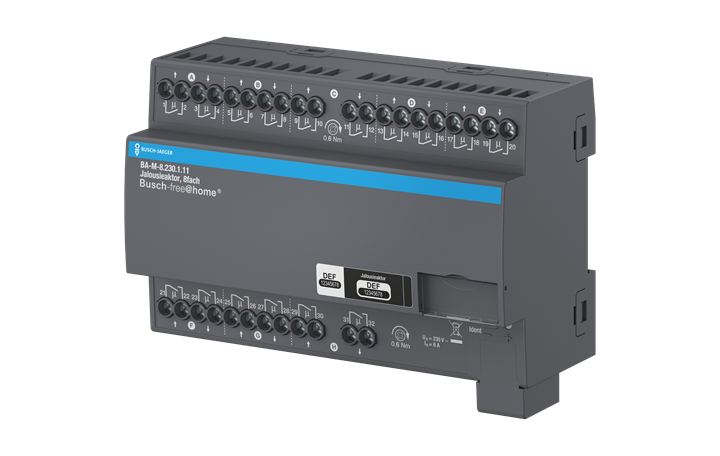 Jalousieaktor, 8fach 230 V, REG für Busch-free@home® – Bild 4 von 4