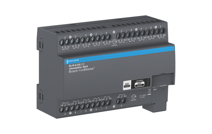 Jalousieaktor, 8fach 230 V, REG für Busch-free@home® – Bild 3 von 4