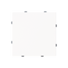 Zentralscheibe für Blindabdeckung 1-fach mit Tragring weiß - Busch-art linear®