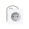 Busch-steplight® SCHUKO® Steckdosen-Einsatz Safety+ mit LED