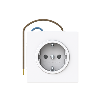 Busch-steplight® SCHUKO® Steckdosen-Einsatz Safety+ mit LED