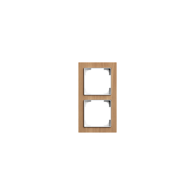 Abdeckrahmen 2-fach Holz Eiche - Busch-art linear®   