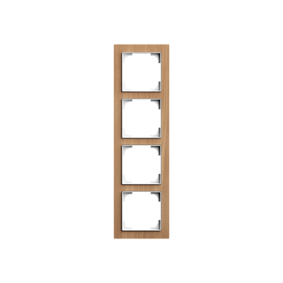 Abdeckrahmen 4-fach Holz Eiche - Busch-art linear®   