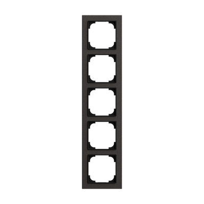 Abdeckrahmen 5-fach papierschwarz - Busch-art linear®   