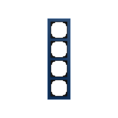 Abdeckrahmen 4-fach blauglas - Busch-art linear®   