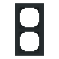 Abdeckrahmen 2-fach schwarz matt - Busch-art linear®