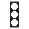 Abdeckrahmen 3-fach schwarz matt - Busch-art linear®