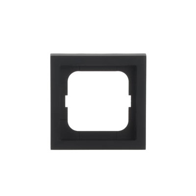 Abdeckrahmen 1-fach schwarz matt - future® linear - matt   