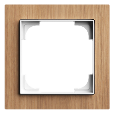 Abdeckrahmen 1-fach Holz Eiche - Busch-art linear®   