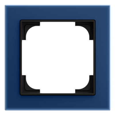 Abdeckrahmen 1-fach blauglas - Busch-art linear®   