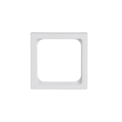 Zwischenring 50x50 mm Kommunikations-Steckverbinder studioweiß matt - Plattform