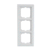 Abdeckrahmen 3-fach weißglas - Busch-axcent® pur   
