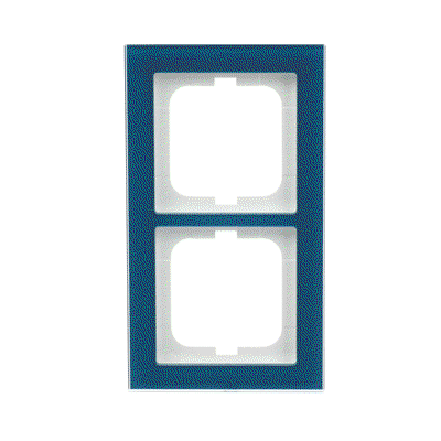 Abdeckrahmen 2-fach Glas Ozean - Busch-axcent® pur   