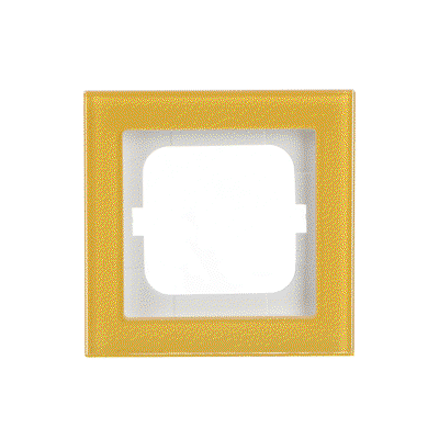 Abdeckrahmen 1-fach Glas Sonne - Busch-axcent® pur   
