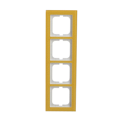 Abdeckrahmen 4-fach Glas Sonne - Busch-axcent® pur   