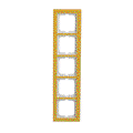 Abdeckrahmen 5-fach Glas Sonne - Busch-axcent® pur   