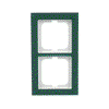 Abdeckrahmen 2-fach Glas Avocado - Busch-axcent® pur   