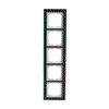 Abdeckrahmen 5-fach Glas Auster - Busch-axcent® pur   