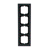 Abdeckrahmen 4-fach papierblau - Busch-axcent® pur   
