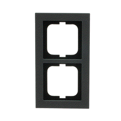 Abdeckrahmen 2-fach schiefergrau - Busch-axcent® pur   