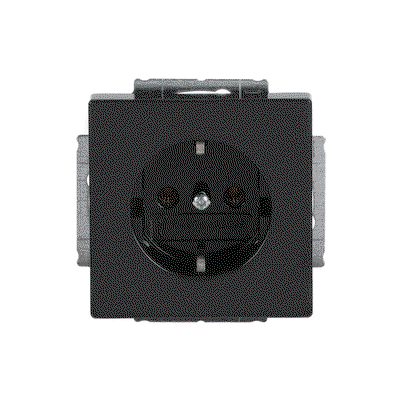 SCHUKO® Steckdosen-Einsatz anthrazit - Plattform 63   
