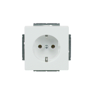 SCHUKO® Steckdosen-Einsatz studioweiß matt - Plattform 63   