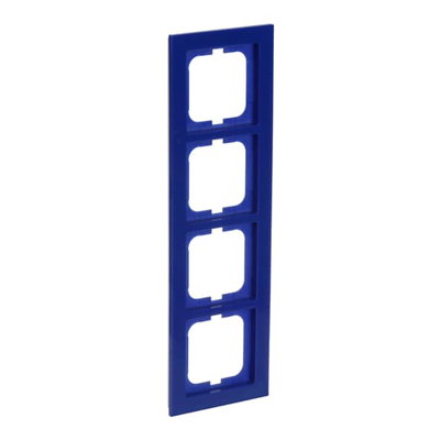 Abdeckrahmen 4-fach blau - Busch-axcent®   