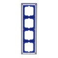Abdeckrahmen 4-fach blau - Busch-axcent®