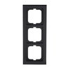 Abdeckrahmen 3-fach schwarz - Busch-axcent®   