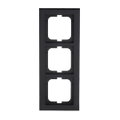 Abdeckrahmen 3-fach schwarz - Busch-axcent®