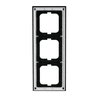 Abdeckrahmen 3-fach schwarz - Busch-axcent®   