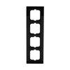 Abdeckrahmen 4-fach schwarz - Busch-axcent®   