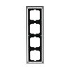 Abdeckrahmen 4-fach schwarz - Busch-axcent®   