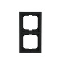 Abdeckrahmen 2-fach schwarz matt - future® linear - matt