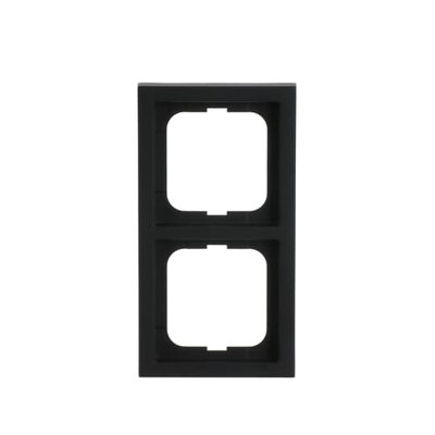 Abdeckrahmen 2-fach schwarz matt - future® linear - matt   