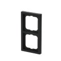 Abdeckrahmen 2-fach schwarz matt - future® linear - matt