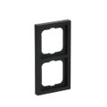 Abdeckrahmen 2-fach schwarz matt - future® linear - matt
