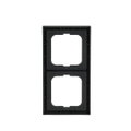 Abdeckrahmen 2-fach schwarz matt - future® linear - matt