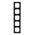 Abdeckrahmen 5-fach schwarz matt - future® linear - matt