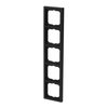 Abdeckrahmen 5-fach schwarz matt - future® linear - matt   