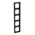 Abdeckrahmen 5-fach schwarz matt - future® linear - matt