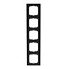 Abdeckrahmen 5-fach schwarz matt - future® linear - matt   