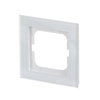 Abdeckrahmen 1-fach weißglas - Busch-axcent® pur   